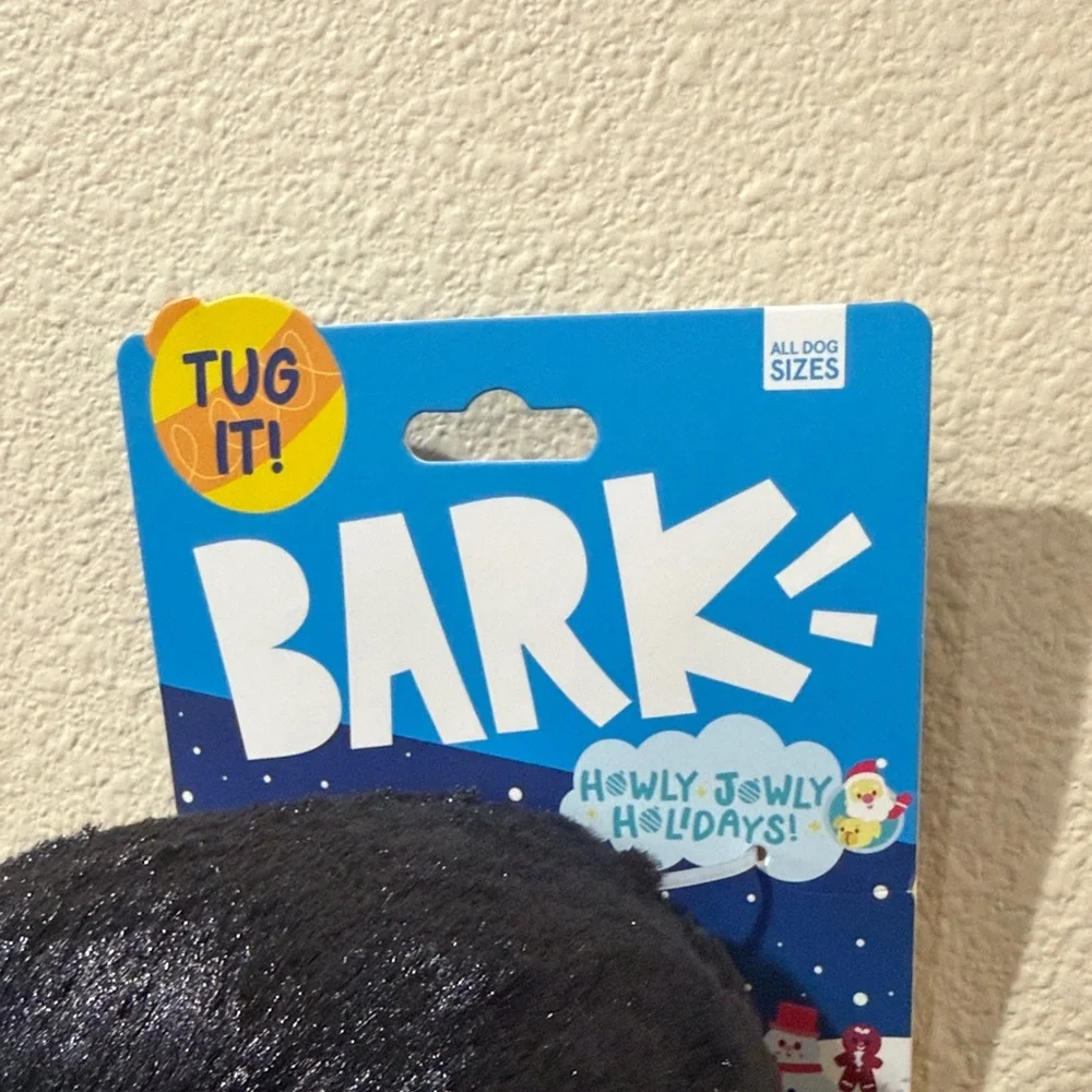 NWT BARK Festive Dog Toy Squeaker and Super Stretch